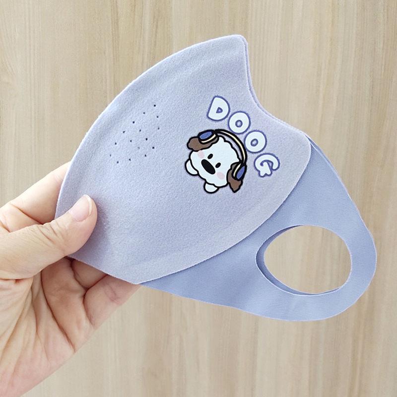Children's 3D Windproof Mask - Cute Bear Design for Boys & Girls, Autumn/Winter Cold Protection, Student Cartoon Style