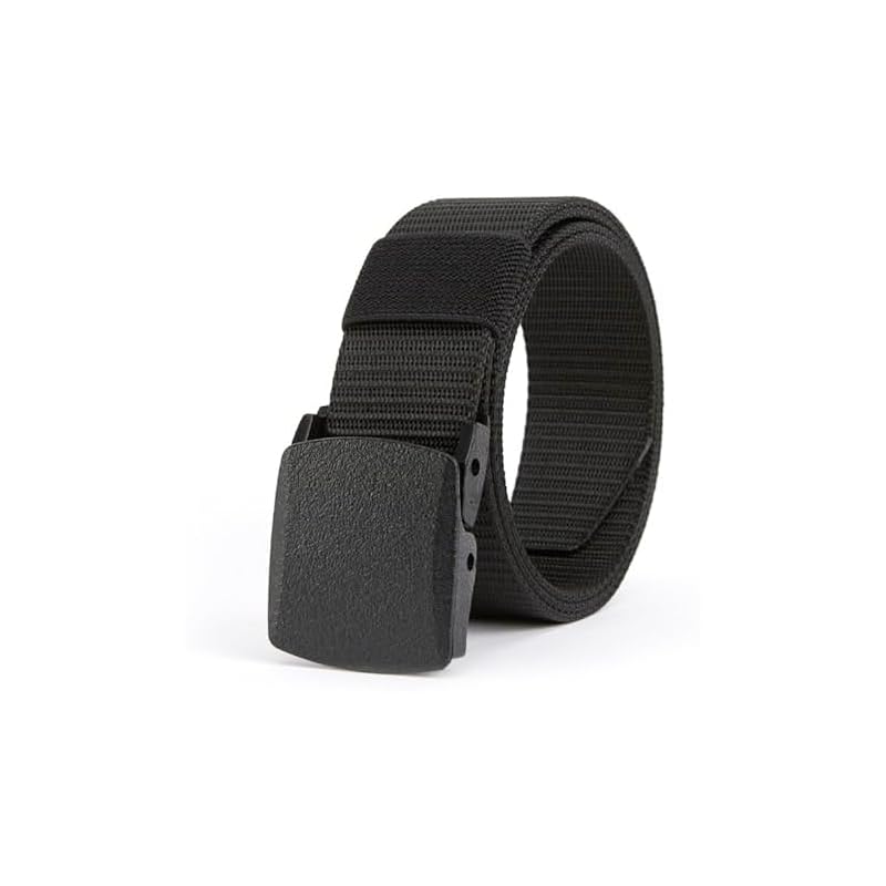 

[TIKAKU] nylon belt lightweight resin buckle For work military belt free size 120cm Width 3.8cm