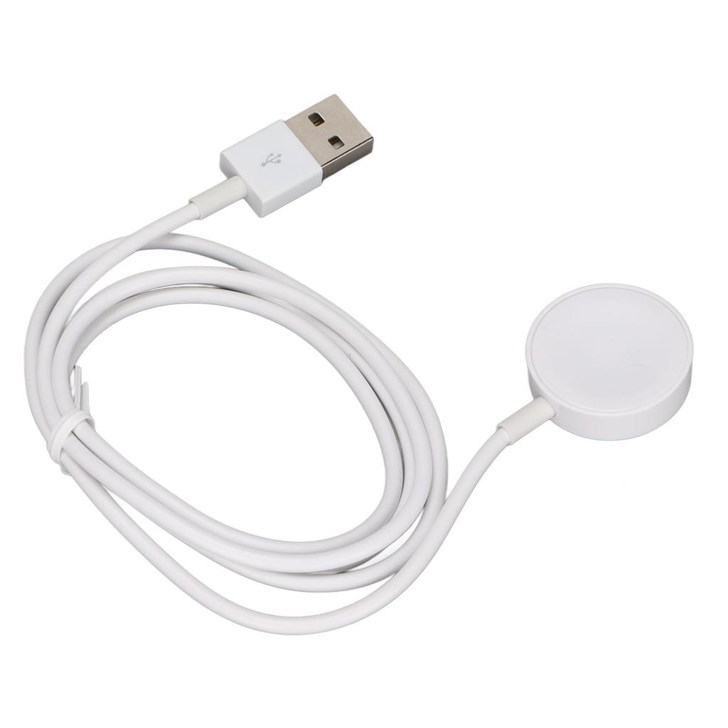 Smart Magnetic Watch Charger with 3.3ft Fast Charging Cable Cord Compatible for IWatch Series White