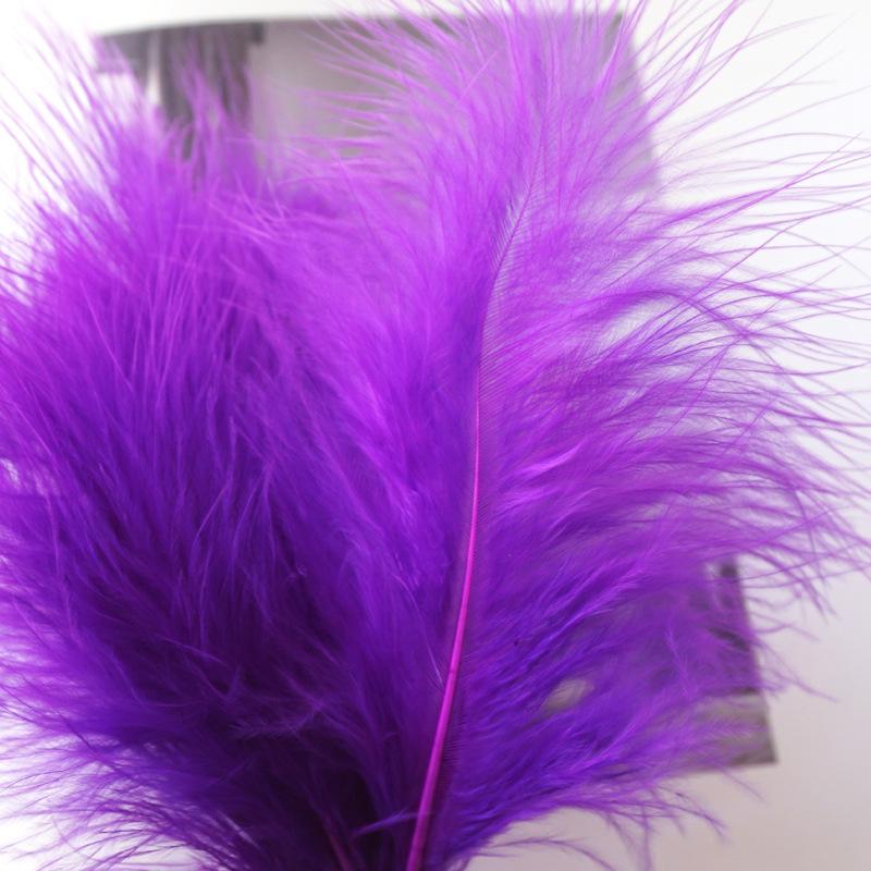 50Pcs Macaron Feather Color Turkey Full Velvet, Dream Catcher Hair Accessories Diy Handmade Materials Bouquet Stage Wedding Decoration