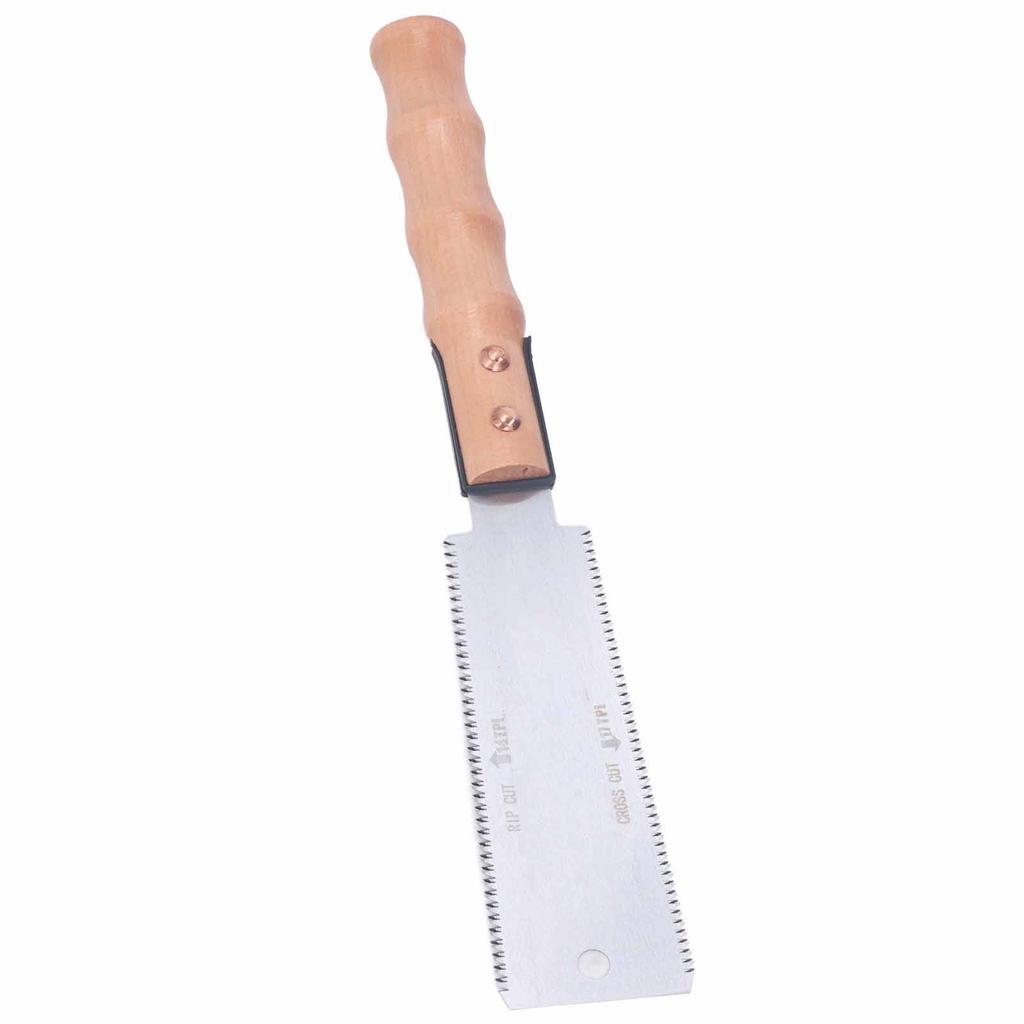 Japanese Hand Saw SK5 Alloy Blade Wooden Handle Wide Head Fine Teeth Mini Double Edge Sided Pull