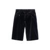 Velvet Pleat Front Shorts 679464-Z4716-1000
