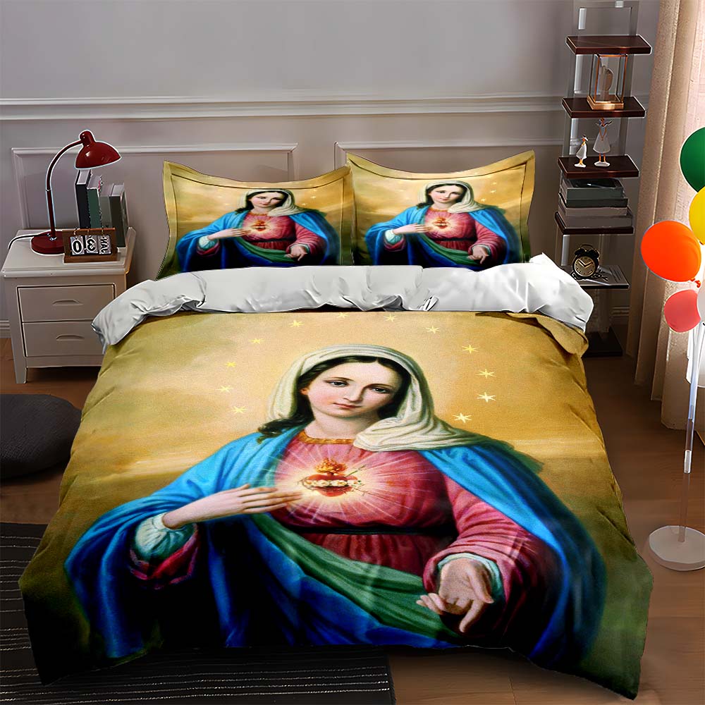 

Sacred heart figure. Bedding Duvet cover sets Duvet covers Pillowcases gifts (1 * Duvet Cover 2 * Pillowcases, without duvet insert) 135x200cm