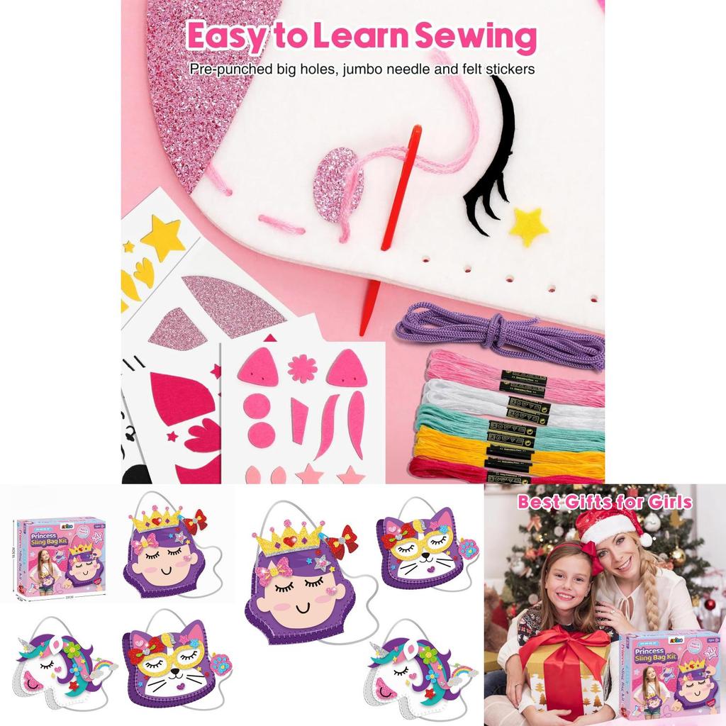 Diy Craft Bundle For Children Featuring Felt Fabric For Handmade Bags And Interactive Learning