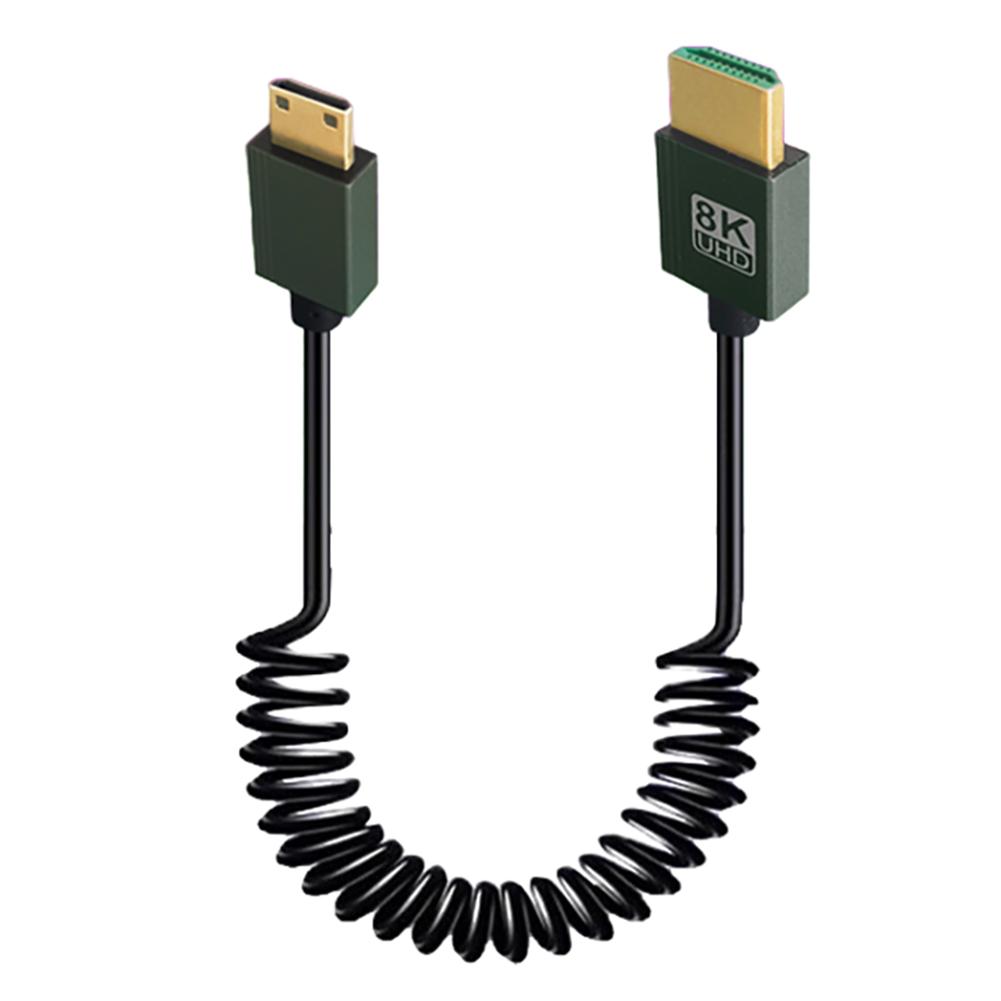 8K HDMI-Compatible 2.1 Cord 48Gbps Extension Converter Male To Male HDMI-Compatible To Mini/Micro HD Cable for Camera To Monitor