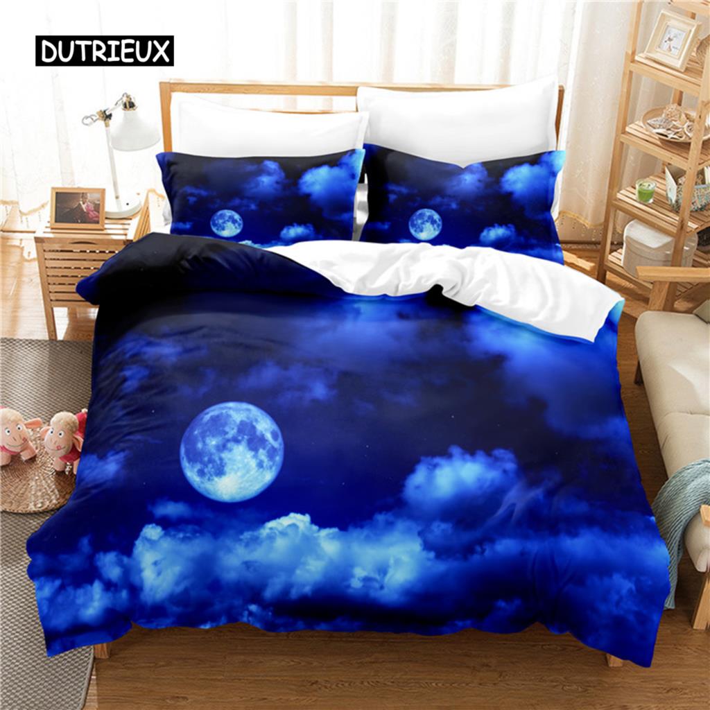 Moonlit Night Painting Bedding Set Duvet Cover Set 3d Bedding Digital Printing Bed Linen Queen Size Bedding Set Fashion Design
