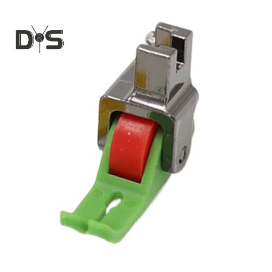 

Лапка для подгибки нити для швейной машины, прижимная лапка для потайной молнии с роликовой лапкой для подгибки нити для домашнего промышленного шитья зелёный