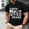 Remake Twin Peaks Basic Charcoal T Shirt Retro Style Classic Tee S4XL Graphic Short Sleeve Shirt Unisex Men Women Summer Tops