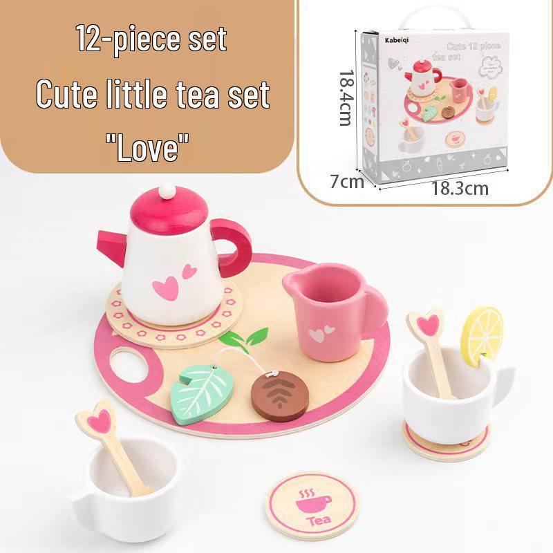 Wooden Danish Ice Cream & Tea Playhouse Toy for Kids & Parents