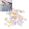 50 Pcs Chain Link Colorful Detachable Acrylic Open Chain Link DIY Jewelry Making Chain Buckle Decora