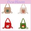 Adorable Kids Knitted Plush Reindeer Crossbody Bag Perfect Christmas Gift For Girls