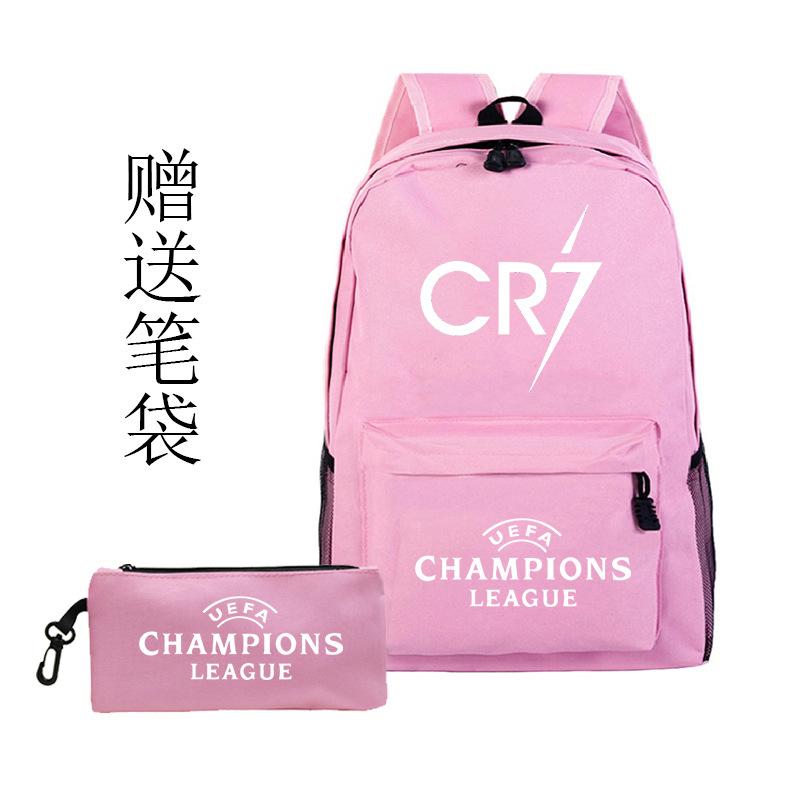 Football Printed Student Backpack Multifunctional Usb Interface Large Capacity Leisure Travel Backpack