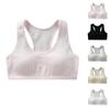 Adjustable Shoulder Strap Sports Bra For Girls (10-14 Years Old) With Fixed Cup