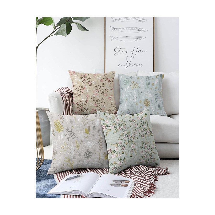 4-teiliges, digital bedrucktes Kissenbezug-Set