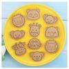 16Pcs Plastic Biscuit Molds Cookie Stamps DIY Cake Molds Kitchen Cooking Tool