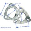 2 Inch 3-Bolt Exhaust Flange Connection Kit, Flange And Gasket For Exhaust Turbo Downpipe Catback Headers Stainless Steel 51Mm