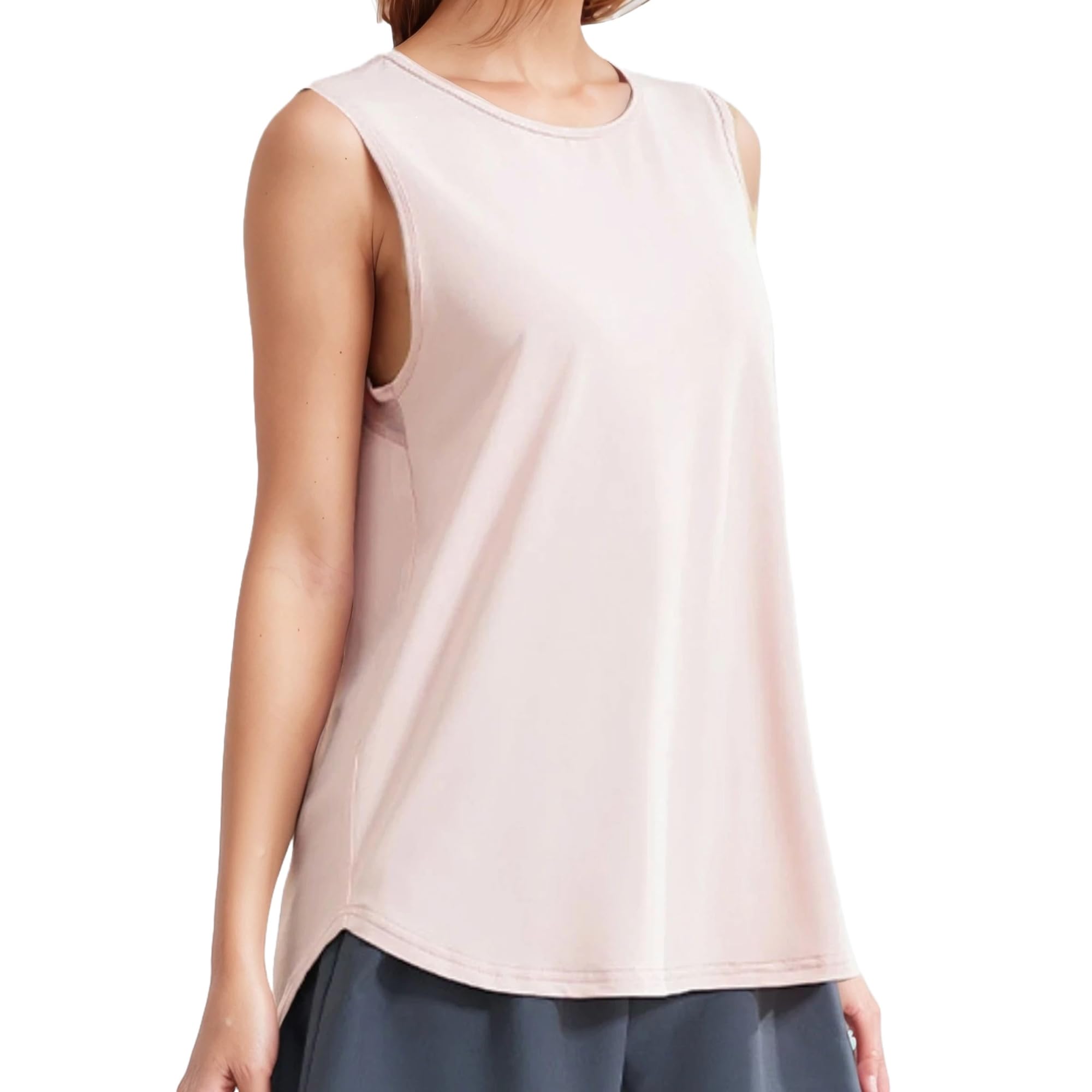 

vimare Шорты для йоги Длинные Свободные Идеально для и Размер Женский Топ, Рукав, Длина, Подчеркивающий фигуру, Милый, Стильный, Посадка, Спорт, Пилатес, Быстросохнущий,