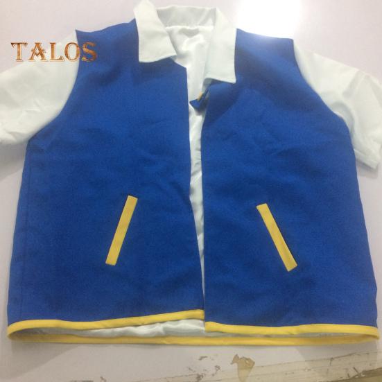 3Pcs/Set Anime Outfit Role-Playing Costume Ash Fans Jacket Gloves Hat Set Daily Wear Parties Festivals