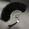 Lace Fan New Classical Folding Fan Net Red Retro Style Dance Cheongsam Catwalk Court Fairy Girl Feather