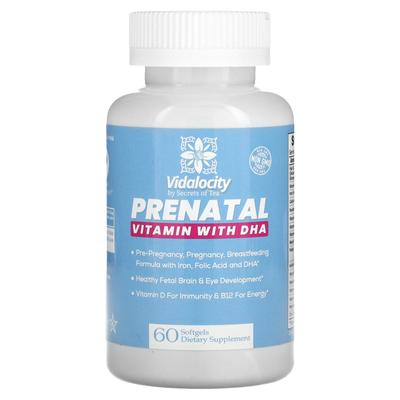 Vidalocity, Prenatal Vitamins, with Dha, 60 Softgels