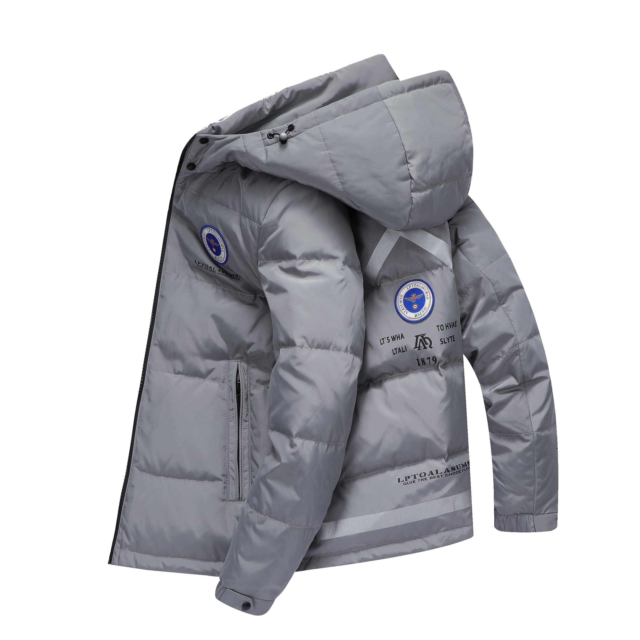 

Пуховик Повседневный Легкий Пуховый Популярный Однотонный Идеально подходит для и 2XL FSD.WG Мужская Куртка, Пальто, Куртка, Верхняя одежда, Цвет, Поездки на работу, Теплый, Толстый, серый