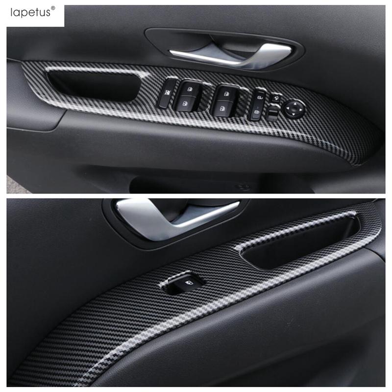 Dashboard Panel / Gear Shift Water Cup Panel / Head Light Cover Trim For Hyundai Tucson NX4  -  Carbon Fiber Accessories