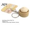 Decompress Keychain Steamed Bun Squeeze Toy with Sound Cute PVC Fidget Simulated for Stress Relief Portable Decompression Gadget Kids Adults