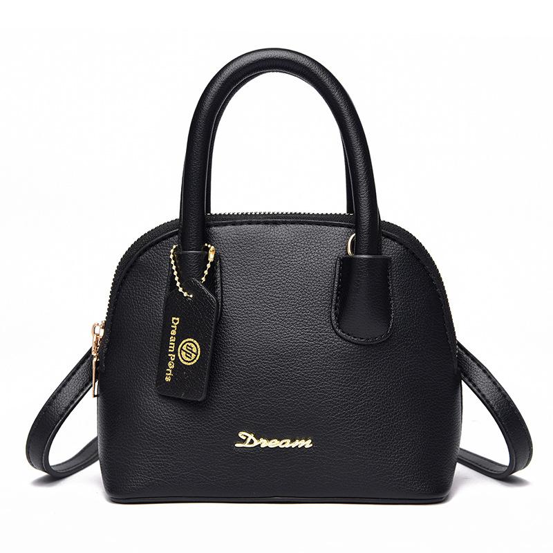 Borsa a tracolla alla moda di piccole dimensioni, Borsa a conchiglia semplice e versatile