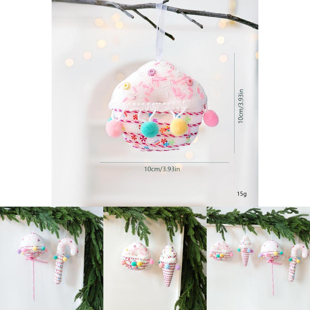 Christmas Foam Macaron Candy Decor With Sweet Treats For Holiday Home Decor