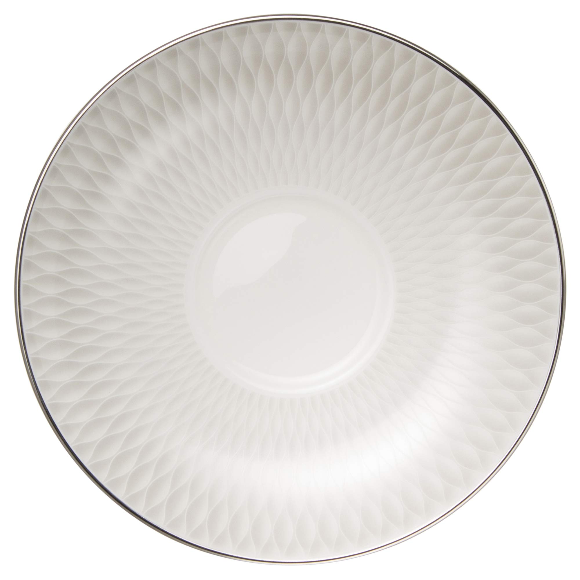 

NARUMI Ruffle Platinum Cup and Saucer, 15cm, Made in Japan, 52073-1946