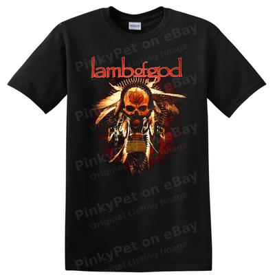 Lamb of God Metal Skull T Shirt Gothic Rock Graphic Tee