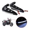 1 Pair   Handlebar Hand  or LED Light Motorcycle Hand Guards Black