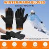 Winter Warm Gloves Touch Screen Windproof Cold-proof Cycling Gloves Men's Women's Outdoor Running Hiking Skiing Gloves Mittens