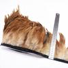 1Meter Natural Rooster Tail Feather Trims for Clothes Plumas 13-18cm Party Feathers for Crafts DIY Sewing Home Decoration Plume