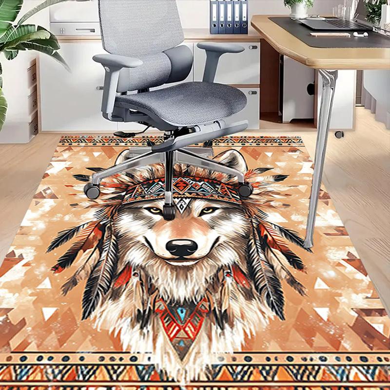 1PC Wolf Chief Anti-slip carpet, suitable for Office, bedroomand playrooms. It can also be used as a sofa footrest cover-R50