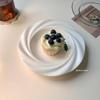 Hochwertige weiße Keramik Dessert- und Pastateller für den Hausgebrauch