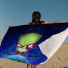 L-Invader Zim Cartoon Microfiber Beach Towel Absorbent Quick dry Soft Yoga Swimming Resort Mountain Climbing Towel