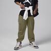 Nike Long Pants Simple Comfortable Versatile Breathable Kids Bottoms Medium-Olive FQ0656-222