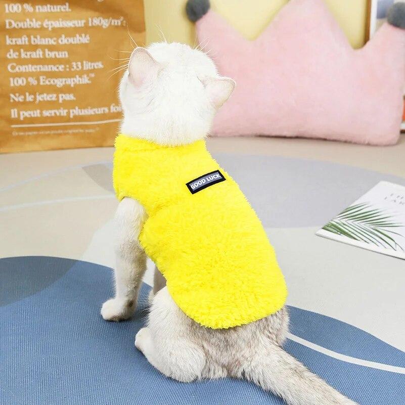 Warm Kitten Clothes for Small Cats Puppy Coat Winter Hairless Cat Jacket Chihuahua Yorkshire Pug Clothing Costumes Pet Supplies