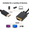 DisplayPort To VGA Cable DisplayPort To VGA Adapter Conversion HD Video Cable For TV Monitor Laptop Computer Projector 1080P