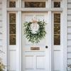 Popular Olive Leaf & Fruit Bow Wreath - Spring/Summer Door Hanging Greenery Decoration