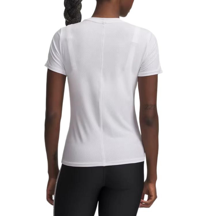 Under Armour Tech Solid Color Breathable Pullover Regular T-Shirt Women Tops 6009990-100