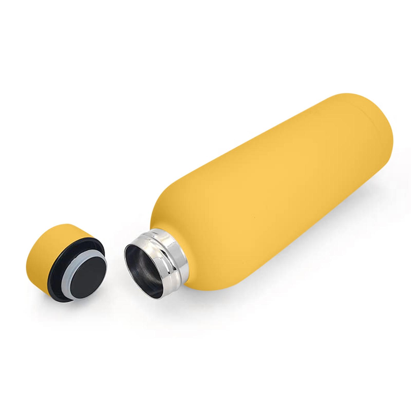 

500 мл из нержавеющей стали с небольшим горлышком и изоляцией, портативная бутылка для воды для занятий спортом на открытом воздухе One Size жёлтый