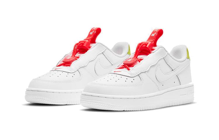 Nike Force 1 Toggle Weiß Helles Karmesinrot PS CU5287-102