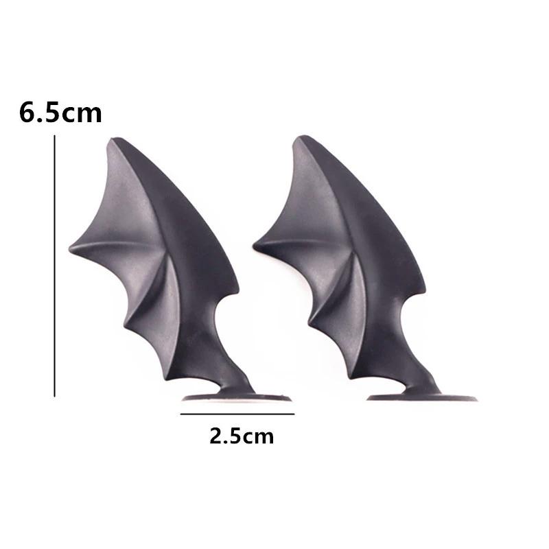 Suction Cup Demon Wings Decor Strips For Motorcycle Helmets Car Bike Helmet Accessories Riding Gear Decoration For Men Women