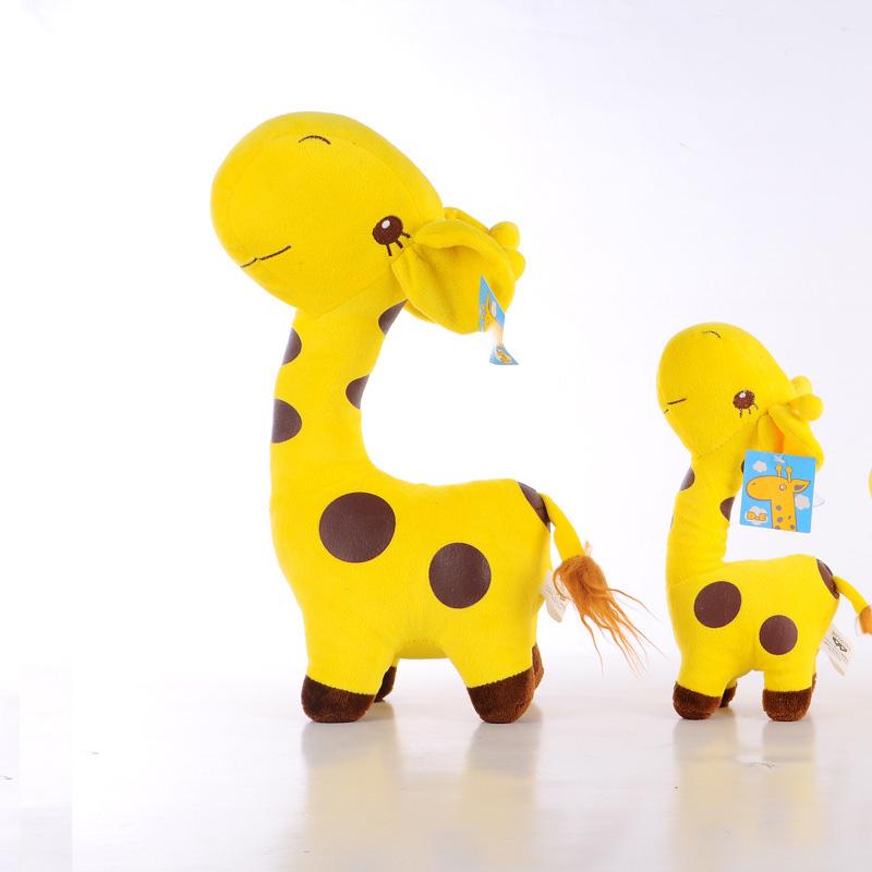 Cute giraffe doll plush toys for children's color plum giraffe doll kids gift