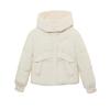 Winter 2025 new hooded cropped down cotton jacket women's thickened fashion casual loose pure jacket