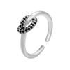 Gold- Twisted Crystal Ring CZ Zircon Gold-plated Brass for Women's Ring Simple Ring Jewelry :VJ293