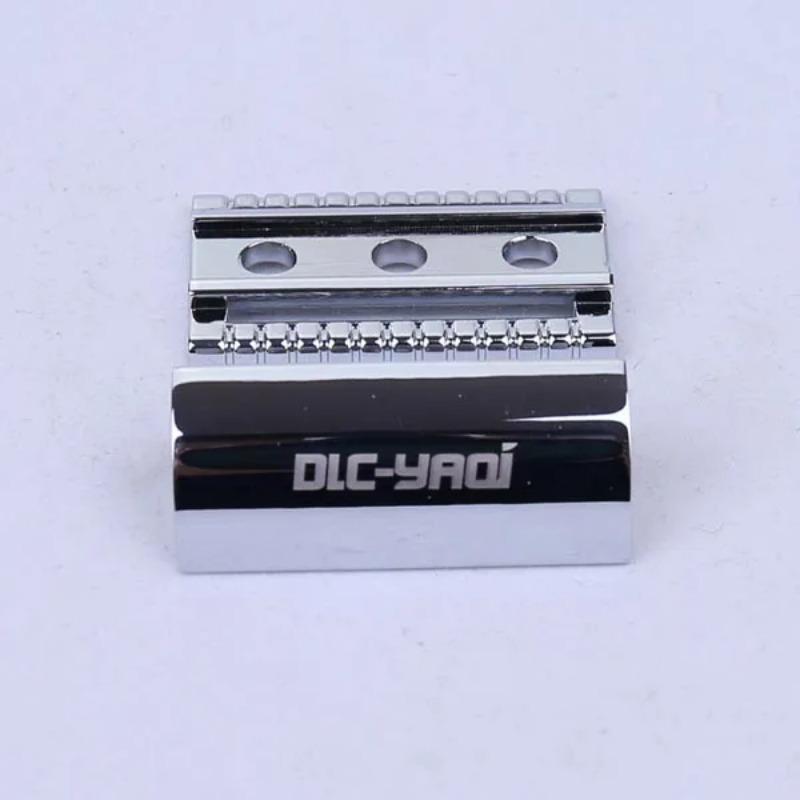 YAQI High Quality Chrome Color Mens Safety Razor Head For Shaving Razor Portable Fashion Simple Razor Head For Cleaning Beard