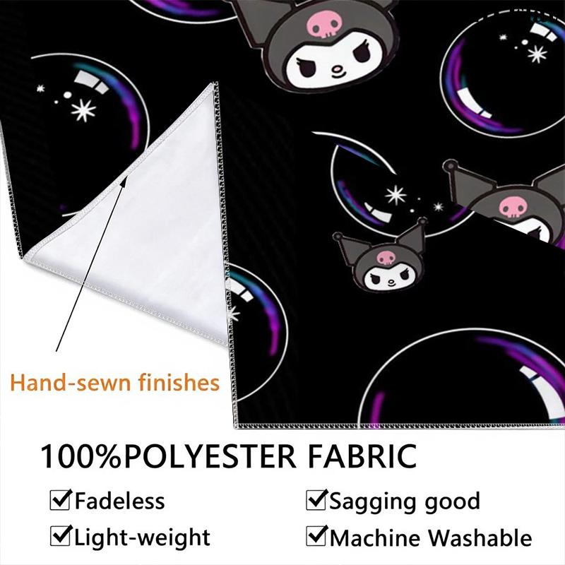 Kawaii Kuromi Tapestry Cute Room Tapestry Fashion Print Background Cloth Home Decor Homestay Soft Decoration Tapestry Background Wall Hanging Cloth